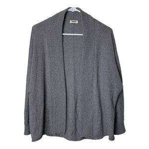 Chico's Women's Sweater Open Cardigan Size Small Gray Metallic Knit